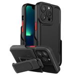 product_image_name-Generic-Front & Back Shockproof Armor Case For Iphone 14pro - Black-1