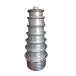 Spectacular 7 Pieces Pure Aluminium Saucepans With 7 Covers-Silver