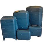 product_image_name-Generic-5 Piece Luggage Set Hardside Polypropylene Suitcase 16" 20" 24" 28" 32" Trolley Bags Luggage Spinner TSA Lock National Travaller -Multicolor-5