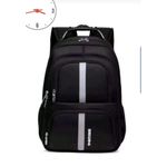  Men's Backpack Female Oxford Cloth Laptop Bag-Black