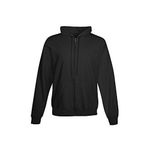 product_image_name-Classic-Unisex Hoodie Zipper Jumper - Black-1