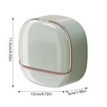 product_image_name-Generic-2PCS Wall-Mounted Soap Box with Lid Light Luxury Soap Holder Punch-Free Soap Box  Laundry Soap Box For Bathroom Kitchen-2