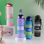 Motion Water Bottle with motivational time markers-Multcolour