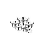 product_image_name-Generic-5Pcs High Grade Stainless Steel Serving Dishes - Silver-3