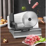 product_image_name-Sokany-Electric Meat Food Slicer With Adjusted Thickness And  A Slicing Blade Of 19Cm-Silver-2