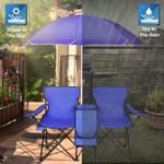 product_image_name-Generic-Double Folding Beach Chair with Umbrella Table Cooler and Bag, Portable Compact Folding Chair, 2 Person Camping Chair with Canopy for Adults and Kids, Outdoor Fold Up Chair, Blue -4