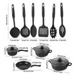 product_image_name-Generic-13 piece set of cookware set milk pot soup pot flat bottomed small frying pan lid and shovel to form a pot set-2