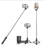 product_image_name-Generic-R1 Selfie Stick is a versatile mobile accessory combining a handheld stick, a stable tripod stand, and a wireless remote. -4