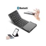 product_image_name-Generic-Foldable Keyboard B089T with Touchpad, BT 5.1, 64 Keys, Portable, Magnetic Closure, Type C Charging, Compatible with iOS, Win, ABS Material Black Color-1