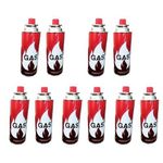 Gas Butane Canister Cooking/Lighter Refill Gas Torch Flame 10pcs - Red