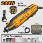 INGCO MG2008 - Mini Grinder - Orange