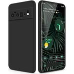 product_image_name-Generic-Silicone Case Compatible with Google Pixel 6 Pro, Full Body Silky Soft Touch Phone Case with Camera Protection, Shockproof Cover with Microfiber Lining, Black-1