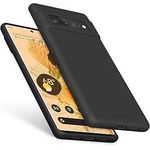 product_image_name-Generic-Silicone Case Compatible with Google Pixel 6 Pro, Full Body Silky Soft Touch Phone Case with Camera Protection, Shockproof Cover with Microfiber Lining, Black-3