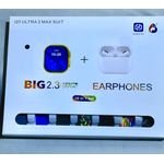 product_image_name-Generic-Big 2.3 Infinite Display Ultra Max Smartwatch With Earpods Pro - Black-1