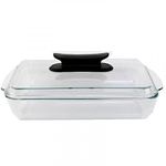product_image_name-Generic-3 Litre Rectangle Microwaveable Tempered Glass Serving Dish-Colorless-1