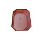 product_image_name-Generic-3 Pieces Melamine Serving Trays Designed Like Wood Best For Serving Food And Drinks-Brown-2