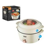 product_image_name-Generic-Electric Fast Hot Pot Multipurpose Electric Hot Pot Cooker Unique Design Double Cooking Electric Non Stick Pan-1