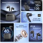 product_image_name-Oraimo-FreePods Lite Earbuds with 40Hr Playtime,Custom EQ modes App, ENC Mic, Waterproof lPX4, BT 5.3 Bluetooth Headset (Black, True Wireless Earpods)-4