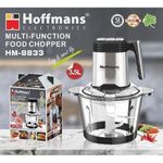 Hoffmans Powerful Multi-Function Electric Food Chopper with Stainless Steel Finish - Multicolor