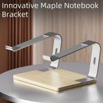 product_image_name-Generic-Innovative Maple & Aluminum Laptop Stand -1