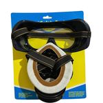 product_image_name-Generic-Anti-dust Chemical Safety Face Shiled Mask Double Chemical Respirator Mask spray paint Industrial safety work protective reusable np306 carbon filter half face gas mask - Black-2