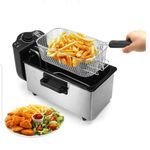 3L Electric Deep Fat Fryer – Stainless Steel, 500W with Lid & Frying Basket