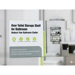 3-Tier Over-Toilet Bathroom Storage Shelf – Extra Large Space-Saving Organizer
