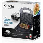product_image_name-Saachi-2 In 1 Sandwich Maker And Grill With Fast Heating Plates-Silver/Black-2
