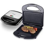 product_image_name-Saachi-2 In 1 Sandwich Maker And Grill With Fast Heating Plates-Silver/Black-4