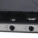 product_image_name-Generic-3 Burner Gas Cooker Stove With Lid -Black. .-2