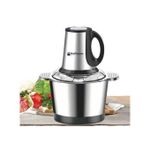 product_image_name-Hoffmans-Food Processor Vegetable Chopper Meat Grinder Mincer Fruit Cutter, 3 Litre - Silver Green/ Black-3