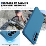 product_image_name-Samsung-Galaxy A05s Silcone Case with Free Tempered glasss Protector, Flexible Soft Silicone Anti-Scratch Shockproof Phone Cover-3