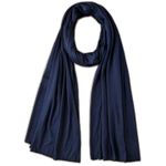 product_image_name-Fashion-Hijab Jersey Scarf for Muslim,Islamic,Arabic Women Shawl ITY fabric-Navy-2