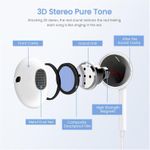 product_image_name-Generic-USB C Earphones for iPhone 15/16 Type C Wired Earphones with Mic & Remote Control Noise Cancelling-7