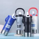 Portable Sports Straw Cup - Multi-Color.