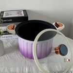 product_image_name-Generic-3 Piece Of 10 Quart Micro Pressure Cooker, Time Saving Non Stick Micro Pressure Soup Pot Saucepans Easy To Clean Wrought Iron Multifunctional 10L Large Capacity for Kitchen (28cm/11inch)- Multicolor-6