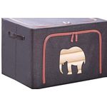 product_image_name-Generic-Storage Box With Lid, Sorting Baskets For Household Clothes, Storage Box For Bedroom Blankets, Storage Box For Oxford Fabrics With Large Capacity, 50 X 40 X 33 Cm, Multicolor-5