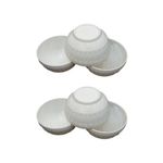 Set of 6 Soup and Salad Bowls - White