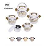 product_image_name-Generic-5pc Hot Pot Set Round Heat Insulated Food warmer Storage Casserole Serving Dish-2
