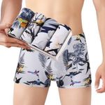 product_image_name-Original-Berrykey 4Pcs Men's Underwear Breathable Stretch Cotton Boxer Briefs-1