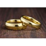 product_image_name-ring-Gold Courted Stainless Steel Engagement Promise Ring.  For Weddings -2