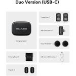 product_image_name-Hollyland-LARK A1 DUO Type-C Version Wireless Microphone for iPhone 15/16 & Android, Pure Sound, 3-Level Intelligent Noise Cancellation, Magnetic Mini Microphone for Vlogging, YouTube, Podcast, TikTok-3