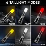 product_image_name-Generic-C20 Led Torch Light High Power Long Distance Rechargeable Powerful Bright Flash Light Torch 6-8 Hrs Work time - Long Range Beam,Waterproof,Aluminium Body(Black) (Large)-4