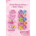 Generic Xim Cute Decorative Hair Clips Set 12 pcs Mixed designs & colours Colorful Kids Hair Accessories (Multi Design) GIFT IDEA