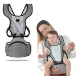product_image_name-Generic-Hands Free Baby Carrier Newborn to Toddler with Hip Seat Multiple Positions Infant Carrier Soft Baby Holder Kangaroo Bag Sling Carrier for All Seasons -1