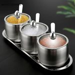 product_image_name-Generic-Elegant Stainless Steel Spice Jar Set with Glass Lids and Serving Tray-2