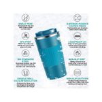 product_image_name-Generic-3L Stainless Steel Vacuum Flask with Cup Mug - Silver & Blue-4