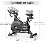 product_image_name-Generic-Upright Bike Series - Magnetic Resistance Exercise Bikes, Belt Drive Workout Bike, Quiet Fitness Indoor Cycling Exercise Bike, Indoor Cycling Workout Bike, Indoor Cycling Bike Stationary, Spin Bikes - Black-4