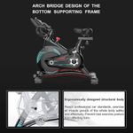 product_image_name-Generic-Upright Bike Series - Magnetic Resistance Exercise Bikes, Belt Drive Workout Bike, Quiet Fitness Indoor Cycling Exercise Bike, Indoor Cycling Workout Bike, Indoor Cycling Bike Stationary, Spin Bikes - Black-8
