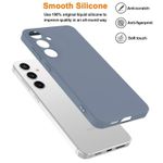 product_image_name-Samsung-For Galaxy S24 Phone Case, Shockproof Liquid Silicone Case Full-Body Protective Rugged Rubber Slim Cover with Microfiber Lining for Galaxy S24 (Grey )-5